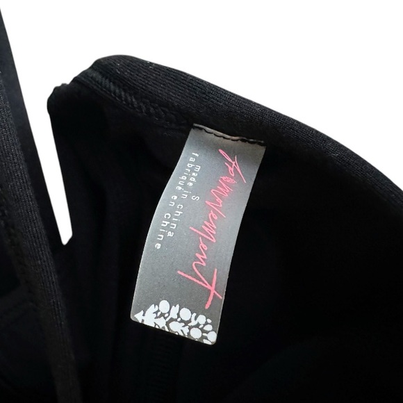 Free People Heat Waves Strappy Flare Leg Onesie Jumpsuit Black - Picture 6 of 8